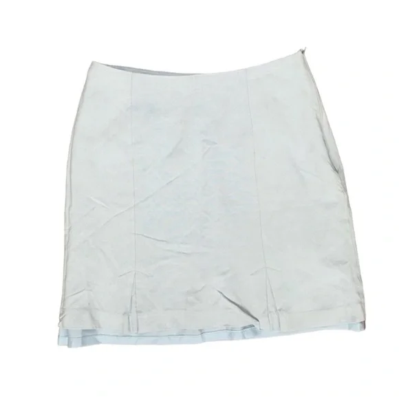 Esprit Women’s Micro Mini Skirt Vintage High rise waist Y2k 2000s Pale Blue - Picture 4 of 12